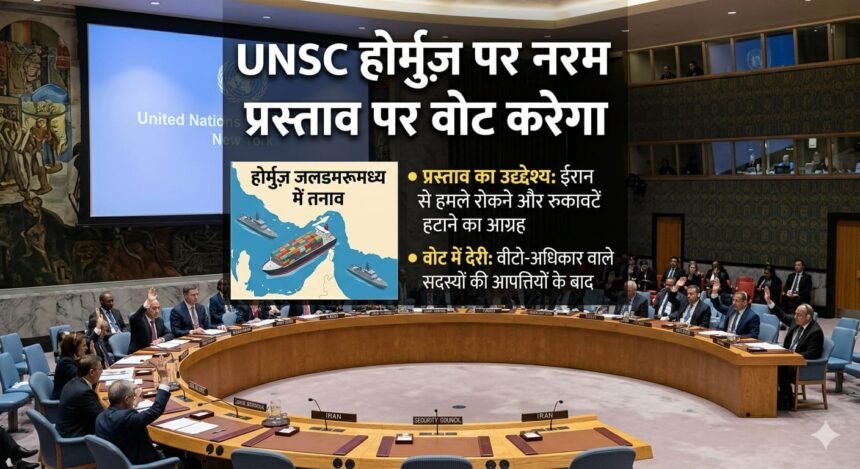 UNSC होर्मुज़ पर नरम प्रस्ताव पर वोट करेगा