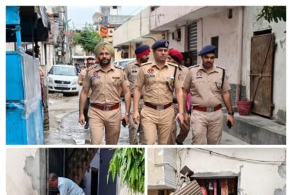 युद्ध नशियां विरुद्ध के तहत जालंधर में बड़ी कार्रवाई: कुख्यात नशा तस्कर की अवैध संपत्ति पर चला बुलडोजर**