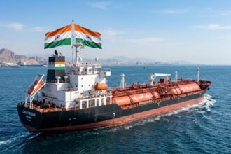 20 हजार मीट्रिक टन LPG के लेकर भारतीय ध्वज वाला जग विक्रम पोत फारस की खाड़ी से निकला