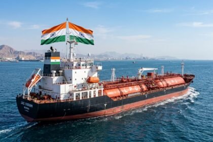 20 हजार मीट्रिक टन LPG के लेकर भारतीय ध्वज वाला जग विक्रम पोत फारस की खाड़ी से निकला