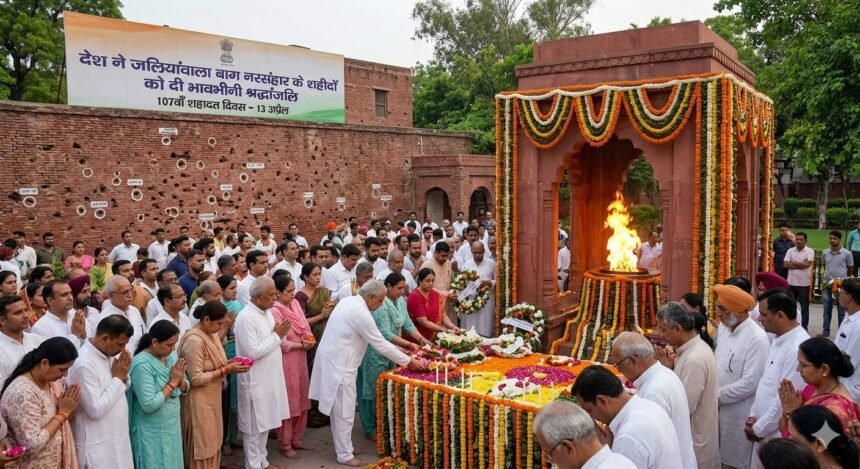 देश ने जलियांवाला बाग नरसंहार के शहीदों को श्रद्धांजलि दी
