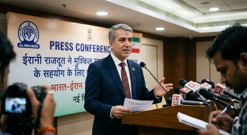 ईरानी राजदूत ने मुश्किल समय में भारत के सहयोग के लिए धन्यवाद दिया