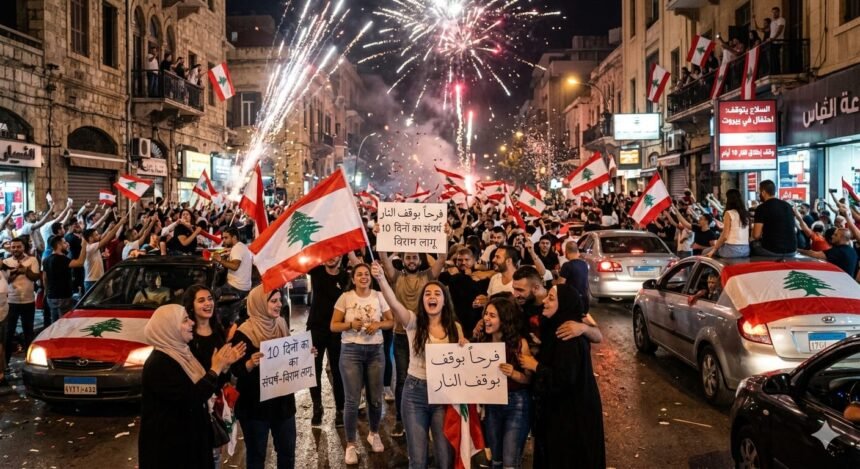 इज़राइल–लेबनान के बीच 10 दिन का संघर्ष-विराम लागू, शांति वार्ता की उम्मीदें बढ़ीं