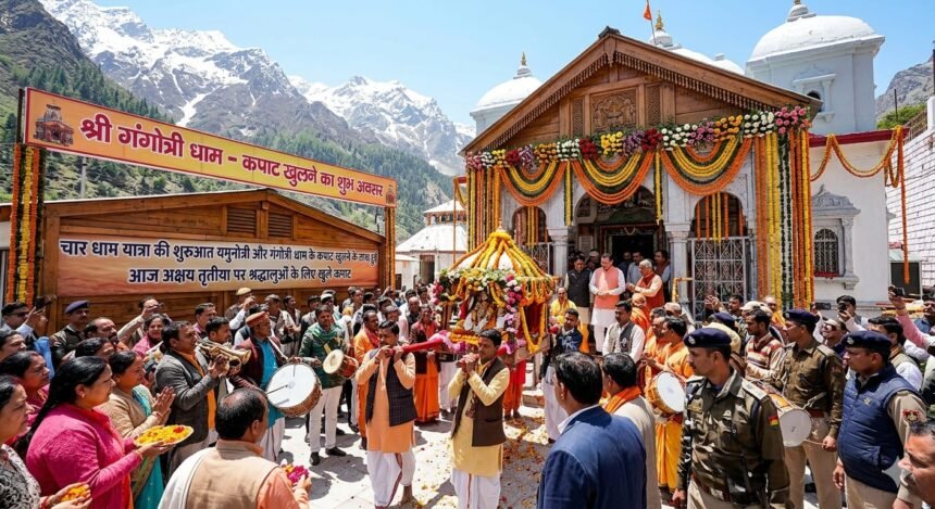 चार धाम यात्रा की शुरुआत यमुनोत्री और गंगोत्री धाम के कपाट खुलने के साथ हुई