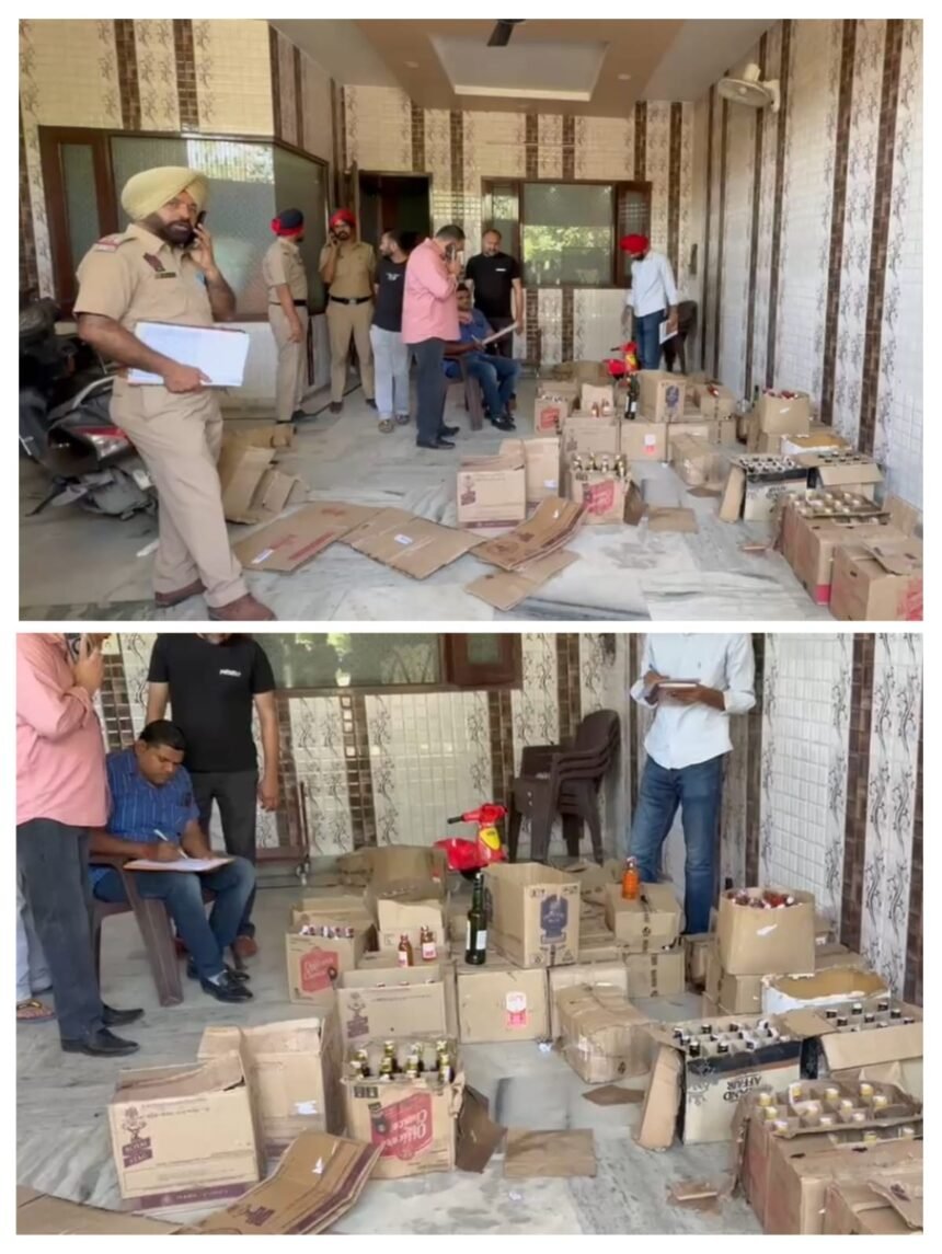 जालंधर में राजू चौहान के घर पुलिस-एक्साइज की बड़ी रेड, 50 से ज्यादा शराब की पेटियां बरामद, आरोपी गिरफ्तार