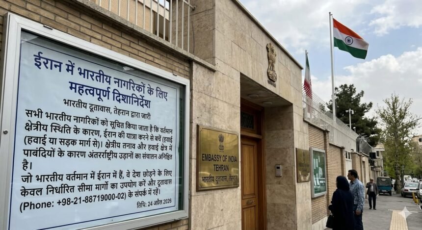 ईरान में भारतीय दूतावास ने भारतीय नागरिकों के लिए जारी किए दिशानिर्देश