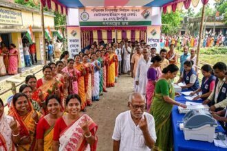 पश्चिम बंगाल में लोकतंत्र का महापर्व: विधानसभा चुनावों में दर्ज हुआ ऐतिहासिक 92.47% मतदान, आजादी के बाद का सबसे बड़ा रिकॉर्ड**