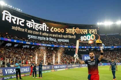 IPL में 8 हजार से अधिक रन बनाने वाले पहले खिलाड़ी बने विराट कोहली