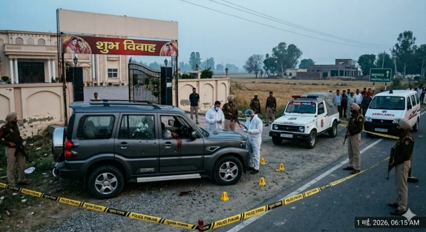 बिग ब्रेकिंग: सुक्खा काहलवां के करीबी गुरप्रीत गोपी की दिनदहाड़े हत्या, मैरिज पैलेस के बाहर गोलियों से भूना**