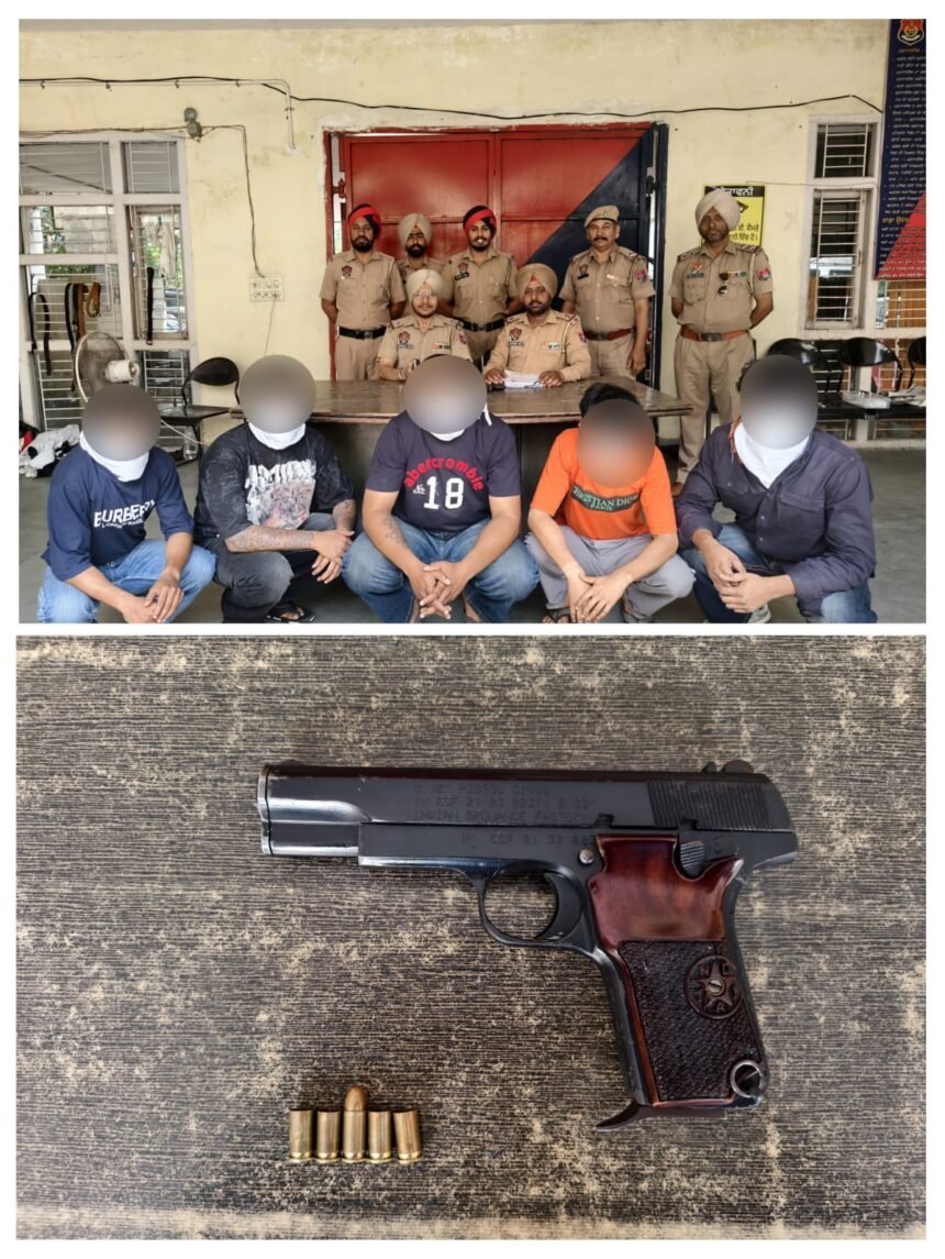 जालंधर पुलिस की बड़ी कार्रवाई: ऋषि नगर फायरिंग मामले में 6 आरोपी गिरफ्तार, हथियार बरामद