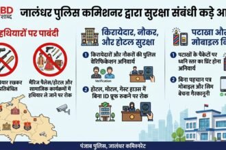पुलिस कमिश्नर द्वारा विभिन्न पाबंदी के आदेश जारी,गाड़ी में हथियार रखकर चलने पर पाबंदी