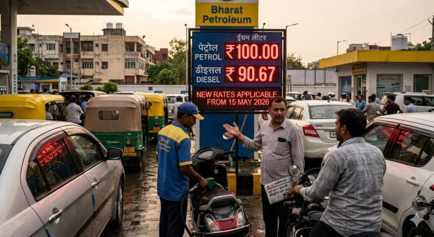 बिग ब्रेकिंग: भारत में पेट्रोल-डीजल की कीमतों में भारी उछाल, आम आदमी की जेब पर बढ़ा बोझ; जानें अपने शहर के नए रेट