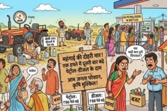 महंगाई की दोहरी मार: एक हफ्ते में दूसरी बार बढ़े पेट्रोल-डीजल के दाम, बोतलों में तेल न मिलने से सोलन के किसानों के सामने बड़ा संकट**