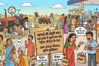 महंगाई की दोहरी मार: एक हफ्ते में दूसरी बार बढ़े पेट्रोल-डीजल के दाम, बोतलों में तेल न मिलने से सोलन के किसानों के सामने बड़ा संकट**