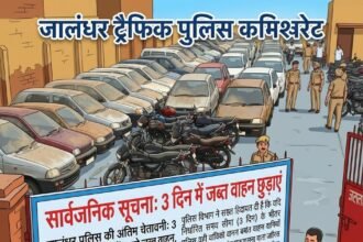 जालंधर पुलिस की अंतिम चेतावनी: 3 दिनों के भीतर छुड़ा लें अपने जब्त वाहन, वरना किए जाएंगे नीलाम**