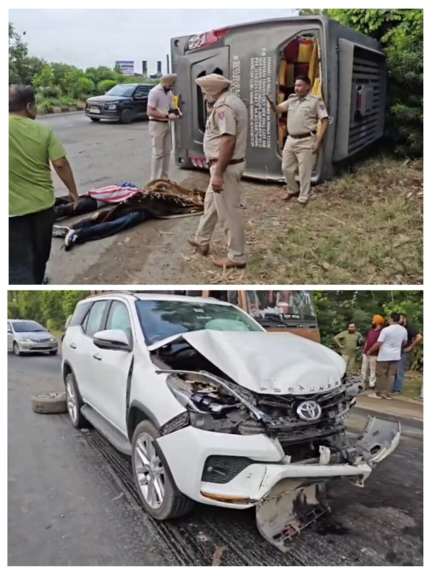 पेपर खत्म होने की खुशी मातम में बदली: अमृतसर से जम्मू जा रही बस पलटी, 2 छात्रों ने मौके पर तोड़ा दम