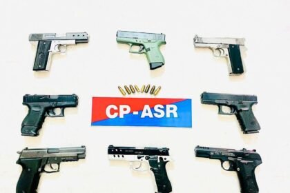 अमृतसर पुलिस की बड़ी कामयाबी: सीमा पार से हथियार तस्करी करने वाले मॉड्यूल का भंडाफोड़, 5 गिरफ्तार, 8 अत्याधुनिक पिस्तौल बरामद**
