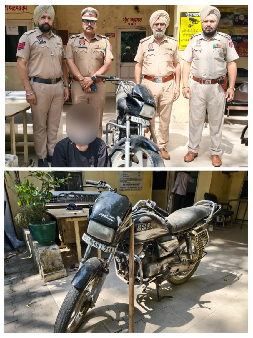 जालंधर पुलिस की बड़ी कामयाबी: सुबह की सैर पर निकले व्यक्ति पर बेसबॉल बैट से हमला कर मोबाइल लूटने वाला दूसरा आरोपी भी गिरफ्तार, मोटरसाइकिल और बैट बरामद**