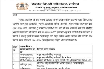 नगर कौंसिल/नगर पंचायत चुनाव : वोटों की गिनती 29 मई को
