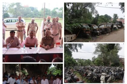 जालंधर पुलिस कमिश्नरेट ने लावारिस व जब्त वाहनों की नीलामी की: पुलिस लाइन्स में कुल 350 वाहनों की हुई बोली**