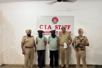 जालंधर में सीआईए स्टाफ की बड़ी सफलता: 1 किलो 100 ग्राम हेरोइन के साथ दो नशा तस्कर गिरफ्तार