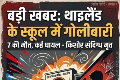 थाइलैंड के स्कूल में सिरफिरे किशोर ने की ताबड़तोड़ गोलीबारी, 7 लोगों की मौत; कई घायल
