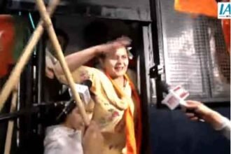 महिलाओं के अपमान पर BJP महिला मोर्चा का हल्ला बोल, कांग्रेस के खिलाफ नारेबाजी